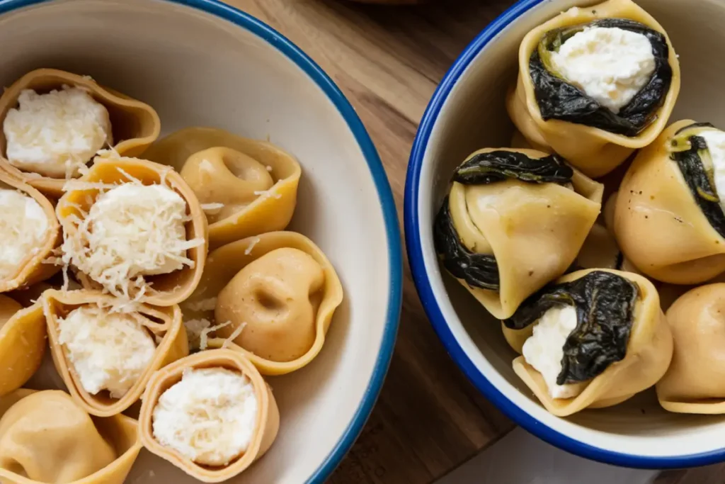 Difference between tortellini and tortelloni, Tortellini vs tortelloni